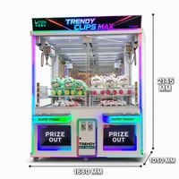 Machine à griffes double puissante et durable, à monnayeur, pour la capture de prix, au design moderne, en vente, choix privilégié pour le divertissement