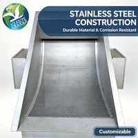 Tamis à caillebotis statique en acier inoxydable SS304 SS316L résistant à la corrosion pour la déshydratation et le traitement des produits chimiques et alimentaires