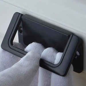 Poignée sombre de tiroir Poignées modernes minimalistes invisibles Poignée longue de porte noire Poignées de placard cachées de haute qualité - Product Image 2