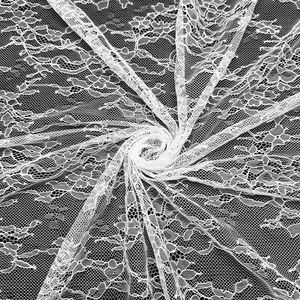 Tissu en dentelle festonnée brodée GCW-L240703-011 pour robes de soirée, largeur large, tulle léger - Product Image 4