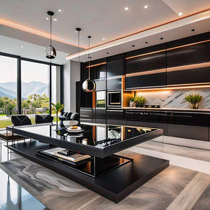 Mutfak dolapları mobilya Modern ücretsiz tasarımlar Modern komple mutfak mobilyası Set - Product Image 4