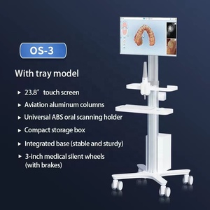 Luxurious Medical Cart All-in-one Screen PC <strong>Computer</strong> 23.8 Inch Mobile Dental <strong>Trolley</strong> for Dental Clinic Beauty Salon - Product Image 6