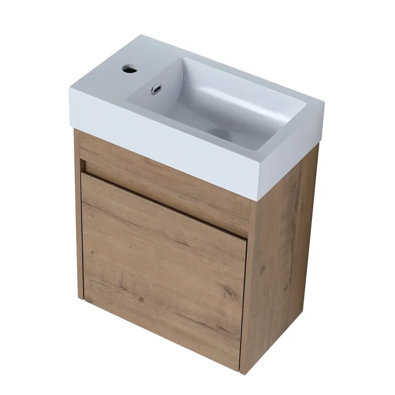 Modern simple style small bathroom storage cabinet suitable for small area toilet waterproof bathroom cabinet