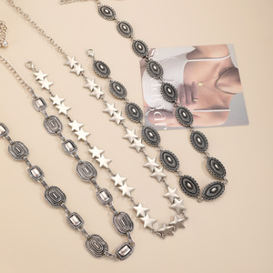 Peeqi 25080536 도매 여름 허리 체인 숙녀 장식 벨트 원피스 금속 민족 스타일 철 체인 패션 새시 체인 - Product Image 1