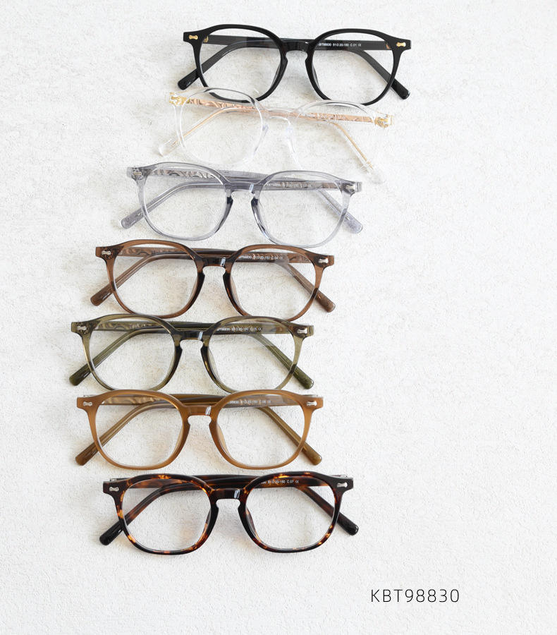 2024 Oval Glasses for Women Retro Acetate Vintage Glasses Frame Optical  Round TR90 Men Female Brown Green clear Lens Unisex - Main Image