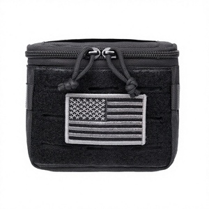 กระเป๋าคาดเอวอเนกประสงค์ลายพรางแบบยุทธวิธี พร้อมแผ่นแปะแบบอเมริกัน กระเป๋าอเนกประสงค์ขนาดเล็ก EDC Molle แบบกันน้ำ สำหรับการยิงปืนและการตั้งแคมป์ - Product Image 2