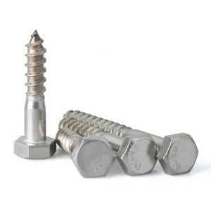 Customized High Quality 4.8 galvanized Hex Head wood Tapping Screw l shape lag screw