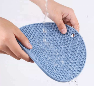 Ustensiles de cuisine Tapis de table en silicone alvéolé résistant à la chaleur Tapis à fondue Dessous de verre en argile - Product Image 3