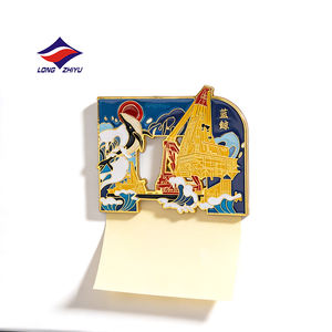 Autocollants <span class=keywords><strong>de</strong></span> réfrigérateur personnalisés Longzhiyu, 20 ans d'expérience en conception, émail doux, plaqué argent, logo personnalisé, aimants <span class=keywords><strong>de</strong></span> réfrigérateur en métal - Product Image 4