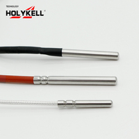 Capteur de température Holykell Rtd Pt100 3 fils Transmetteur Dc 24v 0-200 degrés