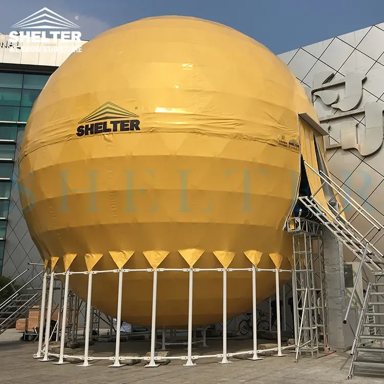 China Fabricante TENDA Cúpula Geodésica Moderno Balão De Ar Quente Glamping Barraca Do Hotel De Luxo Barracas Ao Ar Livre para festa ou resort