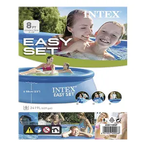 Intex 28110 8 'X 30 "Piscina Easy Set Zwembad Retail Outdoor Kids Grote Familie Gemakkelijk Set Intex 28110 Zwembad