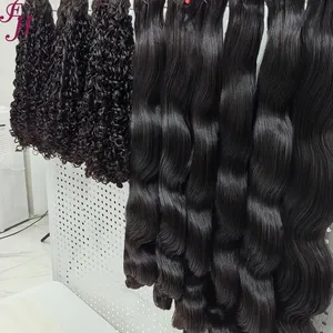 FH Vente en gros Paquets de cheveux crus Vendeurs Extensions de cheveux crus vietnamiens à cuticule alignée 100% paquets de cheveux humains