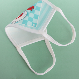 Grosir masker pesta Logo sublimasi dapat dicuci, pesta kustom pelindung wajah sutra es modis dengan desain - Product Image 5