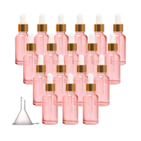 Flacon compte-gouttes en verre pour parfum, huile essentielle, sérum, cosmétique, 5ml, 10ml, 15ml, 20ml, 30ml, 50ml, 60ml, 100ml