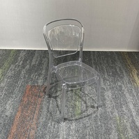 Großhandel Wetterfeste Stapelbare Transparente PC-Kunststoff Hotel- und Hochzeitsstühle für Outdoor-Garten-Events, Säle und Esszimmer