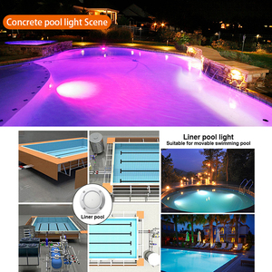 Nòng Nọc 12V AC 25W ABS nhựa đầy IP68 không thấm nước RGB bơi dưới nước dẫn ánh sáng Hồ bơi cho nhựa hồ bơi - Product Image 3