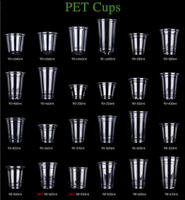 Gobelets en plastique PET jetables personnalisés avec logo, 12 oz, 90 mm, en forme de U, pour boissons froides, soda, thé au lait, café glacé, avec couvercles