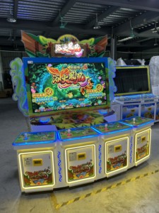 QIQU ขายส่ง เครื่องเกมตกปลา 4 ผู้เล่น ขนาด 65 นิ้ว Ocean King 3 Plus Arcade Hunter Cabinets Maquina De Pesca USA - Product Image 1