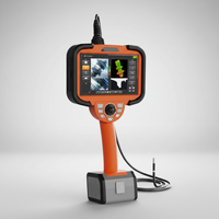 Videoscopio Industrial con Pantalla Táctil 1080P, Medición 3D, Endoscopio Articulado para Inspección de Motores Automotrices, IP67