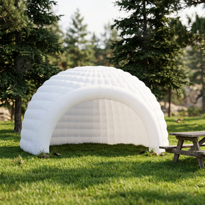 Carpa <span class=keywords><strong>de</strong></span> Nieve Inflable Tipo Iglú, Resistente al Agua y al Frío, <span class=keywords><strong>de</strong></span> PVC 210D Oxford, Ligera, Plegable, con Logotipo Personalizado, para Complejos Neumáticos <span class=keywords><strong>de</strong></span> Invierno - Product Image 1