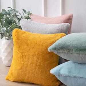 Ultra Soft Luxus Warm Plüsch Dekorative Kissen Kissen Faux Rabbit Fur <span class=keywords><strong>Throw</strong></span> für Sofa Schlafzimmer Wohnzimmer Quilted Technics - Product Image 1