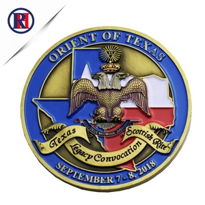 Égyptien personnalisé Style D'affichage De Logo En Métal Or <span class=keywords><strong>Aigle</strong></span> Ligne Bleue Marine Militaire Pièce de Défi 3D Conception - Product Image 2