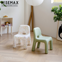 Meubles modernes en plastique avec dossier haut, chaise tabouret pour enfants, pour salle de lecture, bon marché,