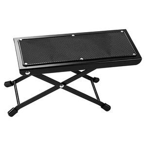 Reposapiés Ajustable de 4 Niveles <span class=keywords><strong>para</strong></span> Guitarra, Pedal Plegable de Metal <span class=keywords><strong>para</strong></span> Instrumentos, Reposapiés Antideslizante <span class=keywords><strong>para</strong></span> Guitarra Clásica y Ukelele - Product Image 3