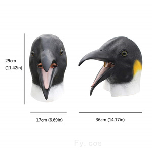 Máscara <span class=keywords><strong>de</strong></span> <span class=keywords><strong>pingüino</strong></span> para Halloween, suministros <span class=keywords><strong>de</strong></span> disfraz <span class=keywords><strong>de</strong></span> fiesta, cara completa, utilería, cubierta para la cabeza, simulación <span class=keywords><strong>de</strong></span> grasa, Cosplay - Product Image 5
