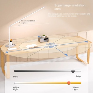Lampada da Scrivania LED Moderna a Spettro Completo Protezione Occhi per Studenti Luce da Tavolo Dimmerabile Nera Elettrica per Ufficio Lettura CRI 90 3000K-6000K - Product Image 4