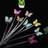Pince à cheveux papillon LED Light Up Hair Clip Pack Glow in the Dark Party Supplies Bar Dancing Hairpin Hair for Festival Halloween