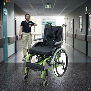 Rafu rf6116 גלגלים ידני עם 4 "pu tigre קדמי ו-20 \" אל אחורי פליטה-גב פלסטיק - Product Image 4