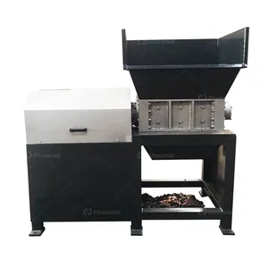 Mini kağıt belge parçalayıcı taşınabilir çift şaft küçük endüstriyel kullanılan Metal karton parçalayıcı makinesi