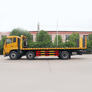 Camion plateau 3 essieux Dongfeng, fournisseur professionnel de véhicules de dépannage, Euro 3/5, transmission manuelle diesel - Product Image 1