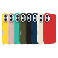 Pour iPhone 16 15 14 Plus 13 12 11 Pro Max Solide Souple TPU Antichoc Mat Couverture Dégradable Écologique Paille De Blé Téléphone Cas