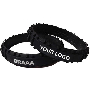 Bracelets de poignet de motocross personnalisés de haute qualité avec bande de roulement de pneu <span class=keywords><strong>MOTO</strong></span> pour les fans de <span class=keywords><strong>moto</strong></span> et de motocross, cadeaux - Product Image 1
