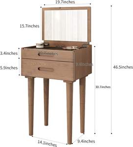 Coiffeuse moderne simple en <span class=keywords><strong>fer</strong></span> <span class=keywords><strong>forgé</strong></span> pour petit appartement avec <span class=keywords><strong>miroir</strong></span> de chaise - Product Image 4