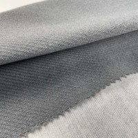 Tissu d'ameublement en microfibre tricotée imprimée effet lin, aspect naturel, pour canapé, chaise et intérieur