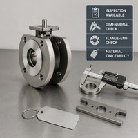 Katup Kupu-kupu Manual PN16 dengan Cakram Logam, Pemasangan Langsung ISO, OEM, untuk Pengolahan Air Industri, Pengontrol Aliran Pipa
