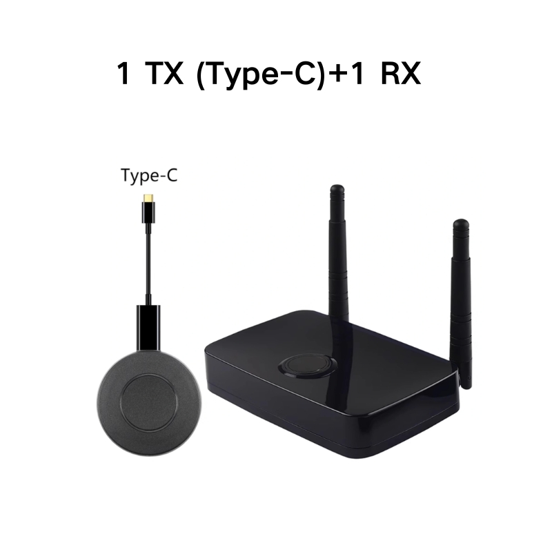 1 TX(Type-c)+1 RX 100m(1080P)