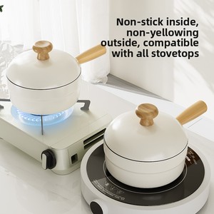 Olla Antiadherente de Cerámica y Hierro, Estilo Moderno y Minimalista, Multiusos, para Comida de Bebé y Leche, para Uso Individual - Product Image 2
