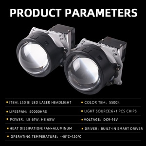 Potente Lente de Proyector Láser Sanvi L50 para Automóvil, Lámpara de 3 Pulgadas y 68w, Luz Alta y Baja, Faro Delantero Súper Brillante - Product Image 5