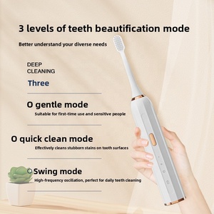 Brosse à dents électrique rechargeable avec minuterie, affichage LED, sonique, poils souples pour le blanchiment des dents, nettoyage buccal, type-C pour enfants - Product Image 4