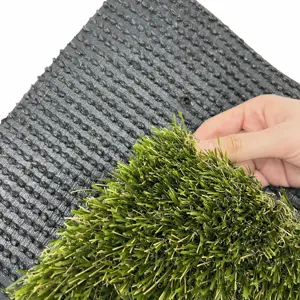 2022 HANWEI GRASS factory cheap soft Double PP+PU backing Cool grass synthetic grass 12x15 roll 3ft 60ft adhesive