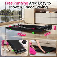 Tapis de marche électrique sans balais, mini tapis de course portable pour bureau avec écran LED, stock UE, livraison directe