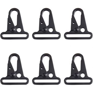 Black Luxury Waterproof Outdoor Olecranon Zinc Alloy <b>Hook</b> Buckle Clasp Tool Gear Hiking Carabiner Tactical Sling Snap <b>Clip</b> <b>Hook</b> - Product Image 1