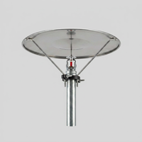 Plaque de collecte de chaleur pour sprinkler en acier inoxydable 304, 200mm 300mm 400mm, avec couvercle de collecte et pince réglable pour la sécurité incendie