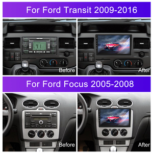 Autoradio Android Podofo 4+64G 9'' Stereo <span class=keywords><strong>Auto</strong></span> Wireless Carplay e Android <span class=keywords><strong>Auto</strong></span> per Transit 2009-2016/ Ford <span class=keywords><strong>Focus</strong></span> 2005-2008 con Schermo IPS e DSP - Product Image 4