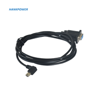 Mini USB macho a DB9 hembra, convertidor de Cable de serie RS232 de 90 grados